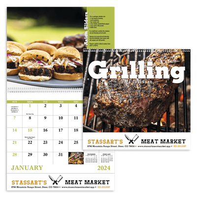 Grilling Recipes Full Size Calendar