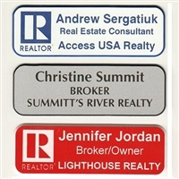 Engraved Name Badge Rounded Corners