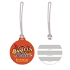 Soft Vinyl Circle w/Tag Luggage Tag - Full Color | Custom USA Made