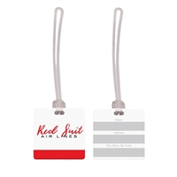 Soft Vinyl Square Luggage Tag - Full Color | Custom USA Made