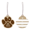 Soft Vinyl Paw Luggage Tag - Full Color | Custom USA Made