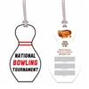 Soft Vinyl Bowling Pin Luggage Tag - Full Color | Custom USA Made