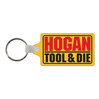 Soft Vinyl Rectangle Key Chains w/Tab 1.5" x 2.91" | Full Color Custom Key Tags | USA Made