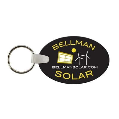 Custom Soft Vinyl Oval Key Chains â€“ 2.75" x 1.875" | Full Color USA Made Key Tags
