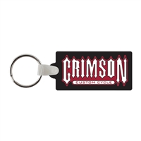 Soft Vinyl Rectangle Key Chains w/Tab 1.12" x 2.58" | Custom Full Color Key Tags | USA Made