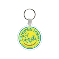 Custom Soft Vinyl Circle Key Chain w/Tab â€“ 2.27" x 2.55" | Full Color USA Made