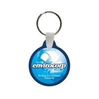 Custom Soft Vinyl Circle Key Chain w/Tab â€“ 1.75" x 2.01" | Full Color USA Made