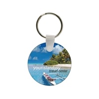 Custom Soft Vinyl Circle Key Chain â€“ 1.75" x 1.75" | Full Color USA Made