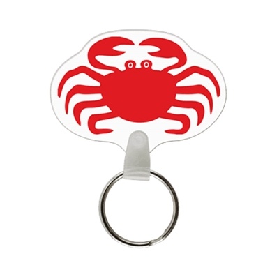 Custom Soft Vinyl Crab Key Chains â€“ Full Color | USA Made Promotional Tags