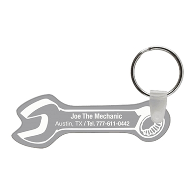 Soft Vinyl Wrench Key Chains | Custom Full Color | USA Made Promotional Key Tags