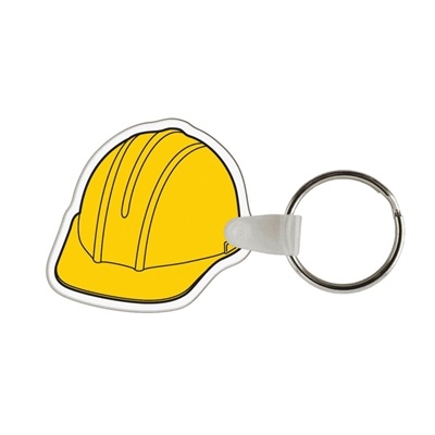 Custom Soft Vinyl Hard Hat Key Chains â€“ Full Color | USA Made Construction Promo