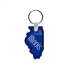 Custom Soft Vinyl Illinois State Key Chains â€“ Full Color | USA Made Promotional Tags
