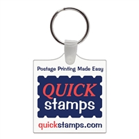 Soft Vinyl Square Key Chains w/Tab 2" x 2.31" | Custom Full Color Key Chains | USA Made