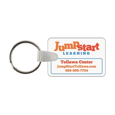 Soft Vinyl Rectangle Key Chains | Full Color Custom Key Tags | USA Made Promotional Products