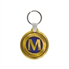 Custom Soft Vinyl Circle Key Chain w/Tab â€“ 2" x 2.29" | Full Color USA Made