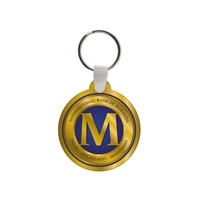 Custom Soft Vinyl Circle Key Chain w/Tab â€“ 2" x 2.29" | Full Color USA Made