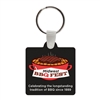 Soft Vinyl Square Key Chains w/Tab 1.83" x 2.04" | Custom Full Color Key Tags | USA Made
