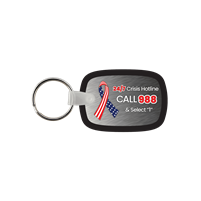 Soft Vinyl Oval Key Chains - Full Color