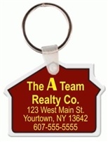 Soft Vinyl House Shaped Key Chains