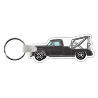 Soft Vinyl Tow Truck Key Chains | Custom Full Color Promotional Key Tags | USA Made