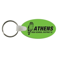 Custom Soft Vinyl Oval Key Chains â€“ 2.25" x 1.25" | Full Color USA Made