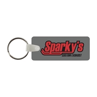 Soft Vinyl Rectangle Key Chains 1.18" x 2.81" | Custom Full Color Key Tags | USA Made