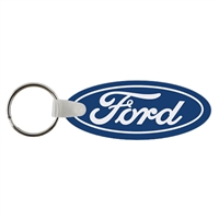 Custom Soft Vinyl Ford Oval Key Chains â€“ Full Color | USA Made Promotional Tags