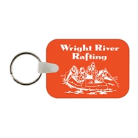 Soft Vinyl Rectangle Key Chains w/Tab 1.89" x 2.66" | Custom Full Color Key Tags | USA Made
