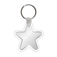 Soft Vinyl Star Key Chains | Custom Full Color Promotional Key Tags | USA Made