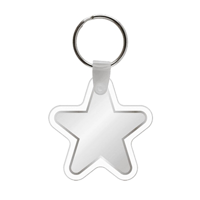 Soft Vinyl Star Key Chains | Custom Full Color Promotional Key Tags | USA Made