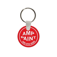Custom Soft Vinyl Circle Key Chain â€“ 1.5" x 1.5" | Full Color USA Made