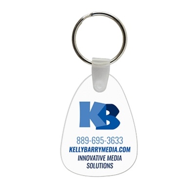 Soft Vinyl Teardrop Key Chains | Custom Full Color Key Tags | USA Made Promotional Products