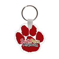 Soft Vinyl Paw Key Chains | Full Color Custom Pet Key Tags | USA Made Promotional Items