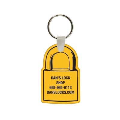 Custom Soft Vinyl Lock Key Chains â€“ Full Color | USA Made Promotional Key Tags