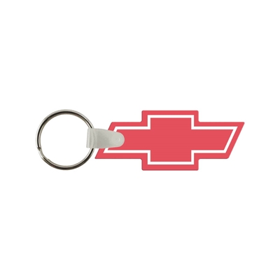 Custom Soft Vinyl Chevy Bowtie Key Chain â€“ Full Color | USA Made Auto Promo