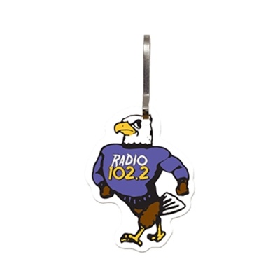 Vinyl Zipper Pull â€“ Eagle Shape | Custom Full Color USA Made