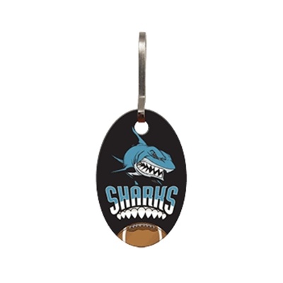 Vinyl Zipper Pull â€“ Oval Shape | Custom Full Color USA Made