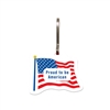 Vinyl Zipper Pull â€“ Flag Shape | Custom Full Color USA Made