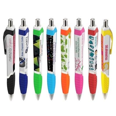 Squared Tropical 3 Performance Pen - Custom Click Action Promotional Pens