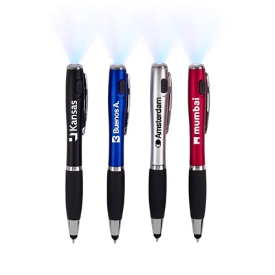 Stylus Light Pen | Custom LED Ballpoint Pen with Imprint Area