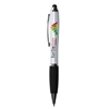 iBasset  Pearl Twist Action Pen with Stylus â€“ Full Color Custom Imprint