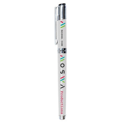 Custom Earl Gel Pen â€“ Full Color Imprint, Ribbed Grip, Extra-Large Branding Area