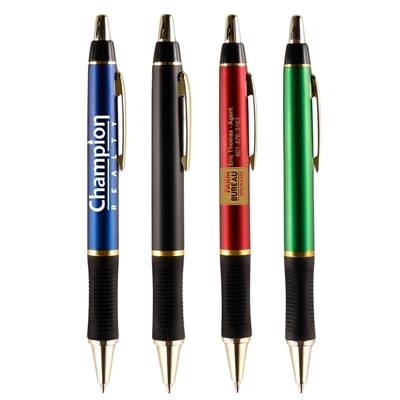 Barton Click Pen with Rubber Grip | Elegant Design & Comfortable Grip