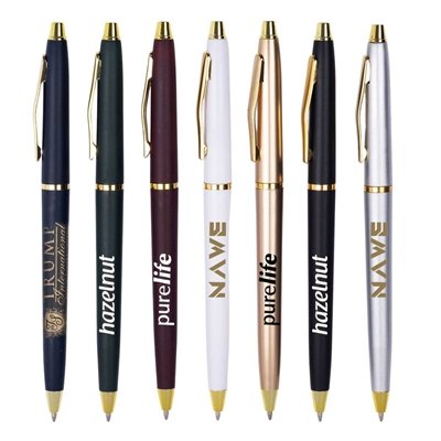 Lodger Twist Action Pen I Affordable & Stylish Gold Accents Metallic Finish