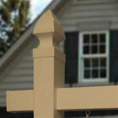 Decorative Gothic Post Cap for Sanzo PVC Sign Posts
