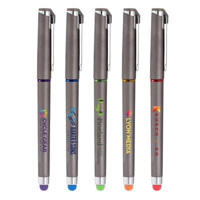 Islander Softy Gel with Stylus | Premium Gel Ink with Full-Color Custom Imprint