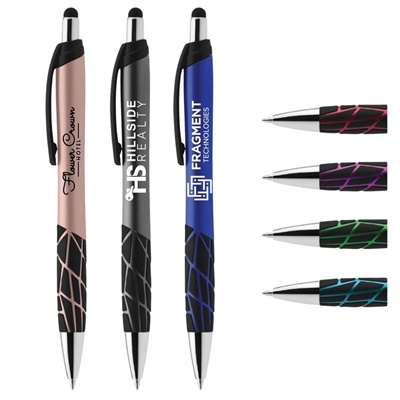 Quake Pen with Stylus | Customizable Promotional Pen with Stylus