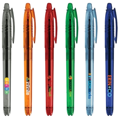 Aqua Gel Recycled PET Plastic Pen | Sustainable Full-Color Pen with Custom Imprint