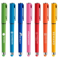 Islander Softy Brights Gel Pen with Stylus | Custom Multi-Function Promotional Pen