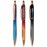 Avalon Ombre Softy Rose Gold Pen | Stylus with Full Color Custom Imprint